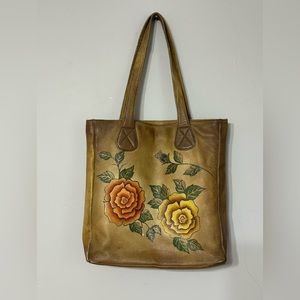 Aldo Painted Floral Faux Leather Tote